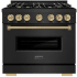 ZLINE Classic Series CDRBZ36CB - 36 Inch Freestanding Dual Fuel Range