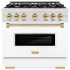 ZLINE Classic Series CDRSZWM36G - 36 Inch Freestanding Dual Fuel Range