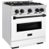 ZLINE Classic Series CDRSZWM30MB - 30 Inch Freestanding Dual Fuel Range