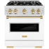 ZLINE Classic Series CDRSZWM30G - 30 Inch Freestanding Dual Fuel Range