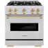 ZLINE Classic Series CDRSZ30G - 30 Inch Freestanding Dual Fuel Range