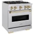 ZLINE Classic Series CDRSZ30CB - 30 Inch Freestanding Dual Fuel Range