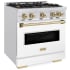ZLINE Classic Series CDRSZWM30CB - 30 Inch Freestanding Dual Fuel Range