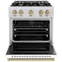 ZLINE Classic Series CDRSZWM30CB - 30 Inch Freestanding Dual Fuel Range