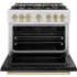ZLINE Classic Series CDRSZBLM36CB - 36 Inch Freestanding Dual Fuel Range