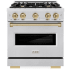 ZLINE Classic Series CDRSZ30CB - 30 Inch Freestanding Dual Fuel Range