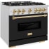 ZLINE Classic Series CDRSZBLM36G - 36 Inch Freestanding Dual Fuel Range