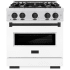 ZLINE Classic Series CDRSZWM30MB - 30 Inch Freestanding Dual Fuel Range