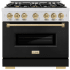 ZLINE Classic Series CDRSZBLM36CB - 36 Inch Freestanding Dual Fuel Range