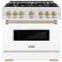 ZLINE Classic Series CDRSZWM36CB - 36 Inch Freestanding Dual Fuel Range