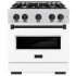ZLINE Classic Series CDRSZWM30MB - 30 Inch Freestanding Dual Fuel Range