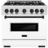 ZLINE Classic Series CDRSZWM36MB - 36 Inch Freestanding Dual Fuel Range