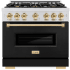 ZLINE Classic Series CDRSZBLM36G - 36 Inch Freestanding Dual Fuel Range