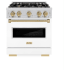 ZLINE Classic Series CDRZWM30CB - 30 Inch Freestanding Dual Fuel Range
