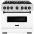 ZLINE Classic Series CDRZWM36MB - 36 Inch Freestanding Dual Fuel Range