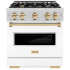 ZLINE Classic Series CDRZWM30G - 30 Inch Freestanding Dual Fuel Range