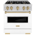 ZLINE Classic Series CDRZWM30CB - 30 Inch Freestanding Dual Fuel Range