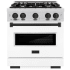 ZLINE Classic Series CDRZWM30MB - 30 Inch Freestanding Dual Fuel Range