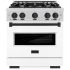 ZLINE Classic Series CDRZWM30MB - 30 Inch Freestanding Dual Fuel Range