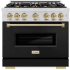 ZLINE Classic Series CDRZBLM36CB - 36 Inch Freestanding Dual Fuel Range