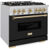 ZLINE Classic Series CDRZBLM36CB - 36 Inch Freestanding Dual Fuel Range
