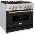 ZLINE Classic Series CDRZBLM36G - 36 Inch Freestanding Dual Fuel Range
