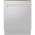 ZLINE Autograph Edition DWVZ30424G - 24 Inch Compact Built-In 3rd Rack Dishwasher with 15 Place Setting Capacity