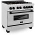 ZLINE Autograph Edition RASZSN36MB - 36 Inch Autograph Edition Dual Fuel Range