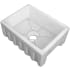 ZLINE FRC5120WH24 - Venice 24 Inch Farmhouse Apron Front Single Bowl Fireclay Sink