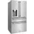 ZLINE RFMW36 - 36 Inch Counter Depth 4-Door French Door Refrigerator in Fingerprint Resistant Stainless Steel