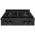 ZLINE Paramount SRTBBR30 - ZLINE 30 in. Paramount Gas Rangetop with 4 Brass Burners and Porcelain Cooktop in Black Stainless Steel (SRTB-BR-30) front. 30 Inch Gas Rangetop with 4 Sealed Brass Burners