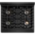 ZLINE Paramount PSRTB30 - ZLINE 30 in. Paramount Gas Rangetop with 4 Burner DuoPro Cooktop in Black Stainless Steel (PSRTB-30) top-down, above cooktop. 30 Inch Gas Rangetop with 4 Sealed Burners