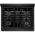 ZLINE SRTB30 - ZLINE 30 in. Paramount Gas Rangetop with 4 Burners and Porcelain Cooktop in Black Stainless Steel (SRTB-30) top-down, above cooktop. 30 Inch Gas Rangetop with 4 Sealed Burners