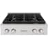 ZLINE Paramount SRTS30 - ZLINE 30 in. Paramount Gas Rangetop with 4 Burners and Porcelain Cooktop in Satin Stainless Steel (SRTS-30) front. 30 Inch Gas Rangetop with 4 Sealed Burners