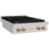 ZLINE Paramount SRTZ30G - ZLINE 30 in. Autograph Edition Paramount Gas Rangetop with 4 Burners and Porcelain Cooktop in Stainless Steel with Polished Gold Accents (SRTZ-30-G) side. 30 Inch Gas Rangetop with 4 Sealed Brass Burners