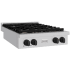 ZLINE Paramount SRTZ30MB - ZLINE 30 in. Autograph Edition Paramount Gas Rangetop with 4 Burners and Porcelain Cooktop in Stainless Steel with Matte Black Accents (SRTZ-30-MB) side. 30 Inch Gas Rangetop with 4 Sealed Brass Burners