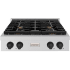 ZLINE Paramount SRTZ30MB - ZLINE 30 in. Autograph Edition Paramount Gas Rangetop with 4 Burners and Porcelain Cooktop in Stainless Steel with Matte Black Accents (SRTZ-30-MB) front. 30 Inch Gas Rangetop with 4 Sealed Brass Burners