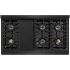 ZLINE PSDRB48 - ZLINE 48 in. 6.7 cu. ft. Paramount Dual Fuel Range with 8 Burner DuoPro Cooktop and Dual Ovens in Black Stainless Steel (PSDRB-48) top-down, above cooktop.