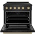 ZLINE Autograph Edition SINRBZ36KCB - 36 Inch Freestanding Paramount Induction Range
