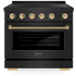 ZLINE Autograph Edition SINRBZ36KG - 36 Inch Freestanding Paramount Induction Range
