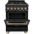 ZLINE Autograph Edition RABZ24CB - 24 Inch Autograph Edition Dual Fuel Range with 2.8 Cu. Ft. Oven Capacity
