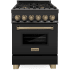 ZLINE Autograph Edition RABZ24CB - 24 Inch Autograph Edition Dual Fuel Range with 4 Italian Burners