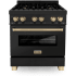 ZLINE Autograph Edition RABZ30G - 30 Inch Autograph Edition Dual Fuel Range with 4 Italian Burners