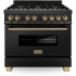 ZLINE Autograph Edition RABZ36CB - 36 Inch Autograph Edition Dual Fuel Range with 6 Italian Burners
