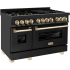 ZLINE Autograph Edition RABZ48G - 48 Inch Autograph Edition Dual Fuel Range with 6.0 Cu. Ft. Total Oven Capacity Angled