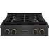 ZLINE Paramount SRTBSZ30MBCB - ZLINE Designer Collection 30 in. Paramount Gas Rangetop with 4 Burners in Black Satin Stainless Steel with Matte Black and Champagne Bronze Accents (SRTBSZ-30-MBCB) 30 Inch Gas Rangetop with 4 Sealed Brass Burners