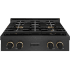 ZLINE Paramount PSRTBSZ30MBCB - ZLINE Designer Collection 30 in. Paramount Gas Rangetop with 4 Burner DuoPro Cooktop in Black Satin Stainless Steel with Matte Black and Champagne Bronze Accents (PSRTBSZ-30-MBCB) front. 30 inch Paramount Gas Rangetop