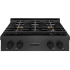ZLINE Paramount PSRTBS30 - ZLINE 30 in. Paramount Gas Rangetop with 4 Burner DuoPro Cooktop in Black Satin Stainless Steel (PSRTBS-30) front. 30 Inch Gas Rangetop with 4 Sealed Burners