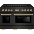 ZLINE PSDRBZ48KCB - 48 Inch Pro-Style Dual Fuel Range
