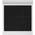 ZLINE Paramount SINRS24 - ZLINE 24 in. 3.2 cu. ft. Paramount Induction Range with 3 Element Cooktop and Electric Convection Oven in Satin Stainless Steel (SINRS-24) top-down, above cooktop. 24 Inch Freestanding Induction Range